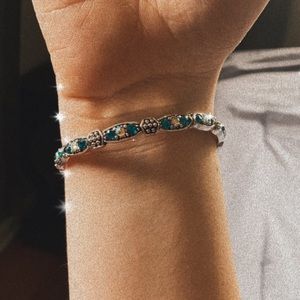 Beautiful blue and silver bracelet